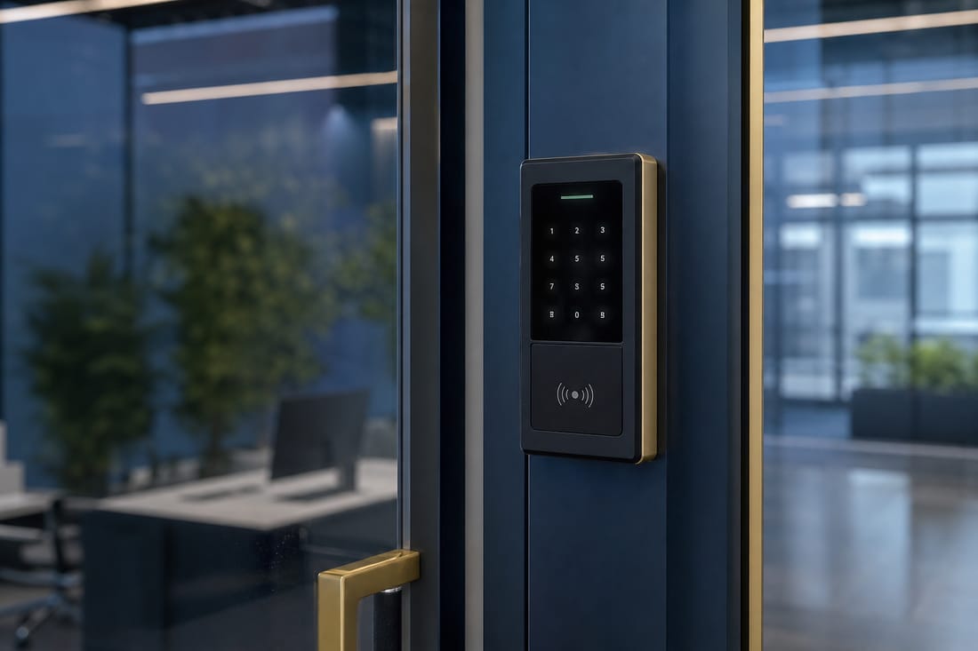 Exemple : contrôle d'accès sur porte de bureau